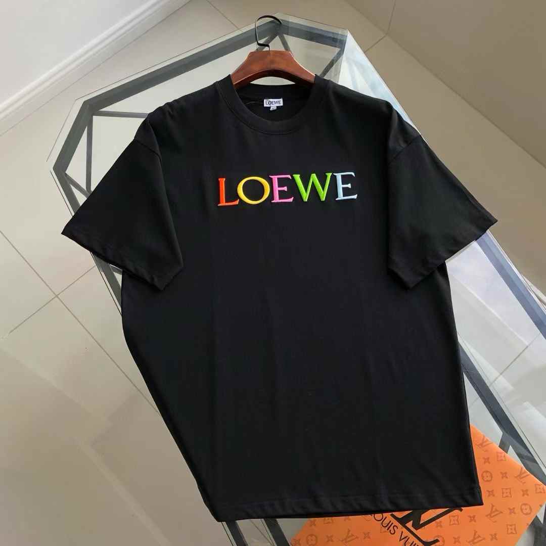 Loewe Relaxed Rainbow Logo T-shirt in black