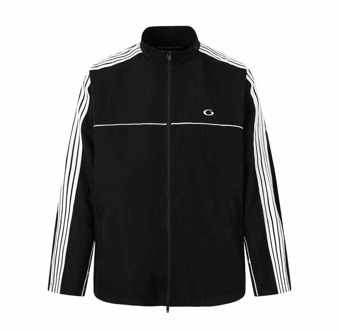 Balenciaga Large Tracksuit Jacket polyester Black