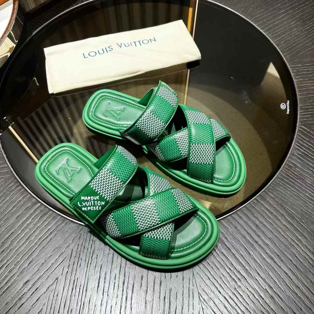 LV Venice Mule Green