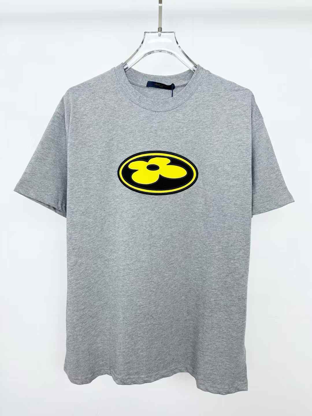 LV Graphic Patch T-Shirt Gray