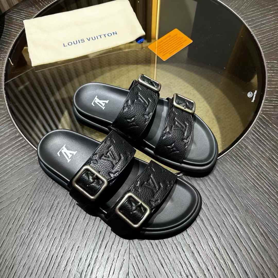 LV Venice Mule Black