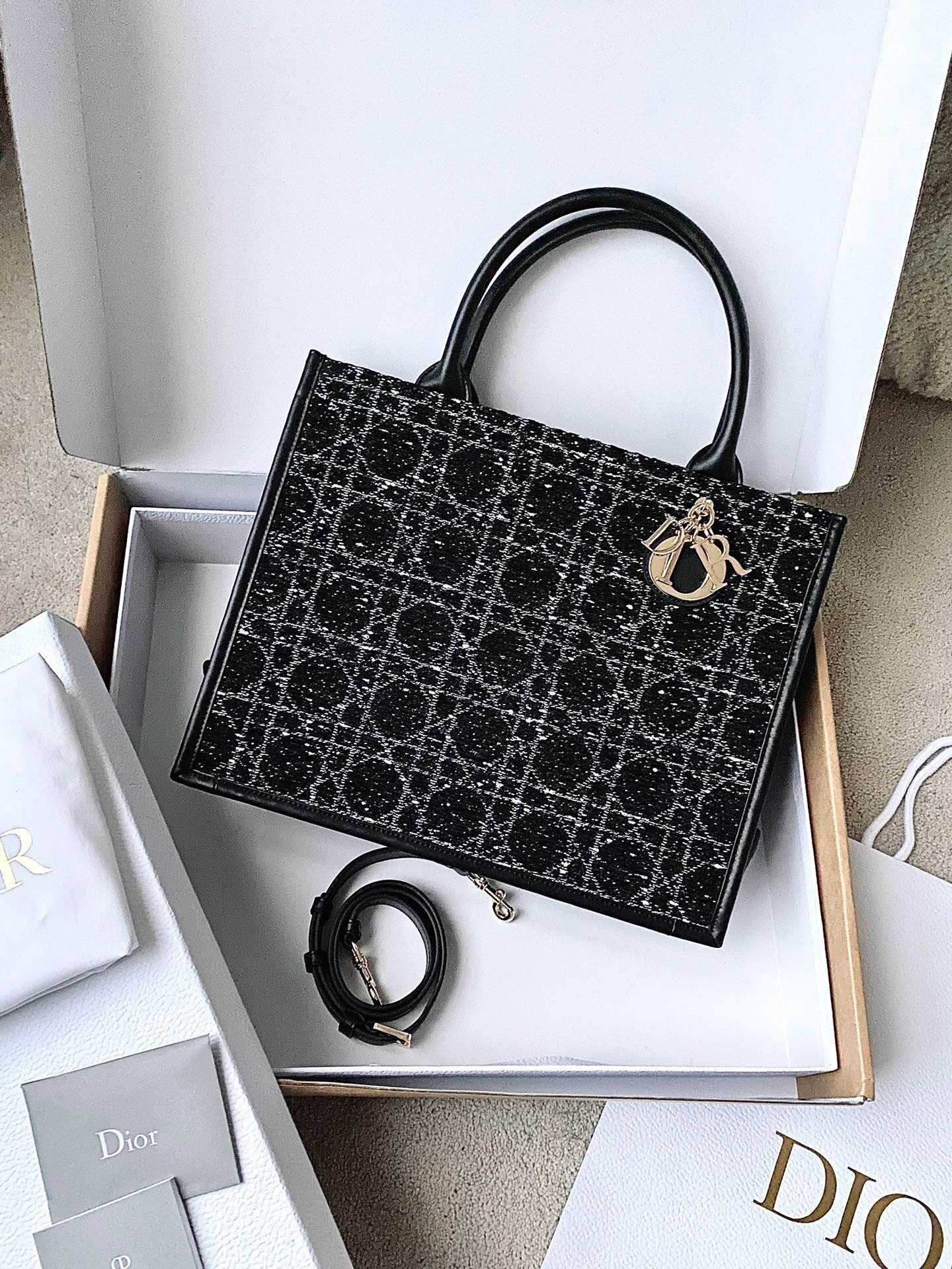 Dior Book Tote bag Black