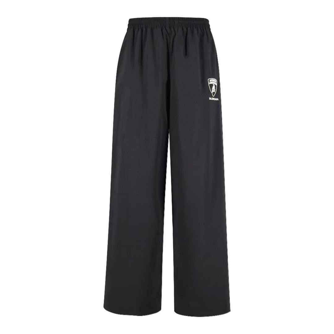 Balenciaga x Automobili Lamborghini Tracksuit Pants in black nylon