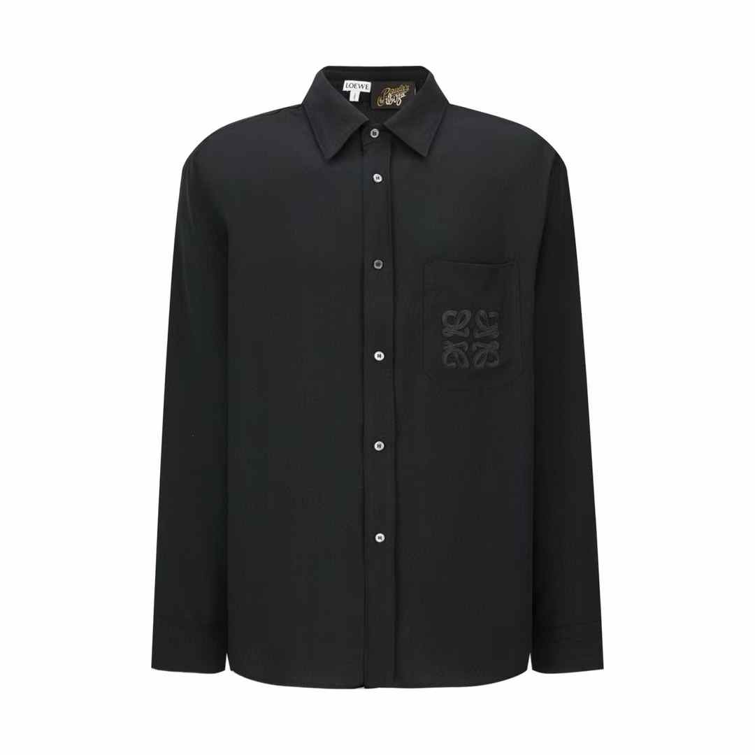 Loewe Anagram-embroidered cotton shirt