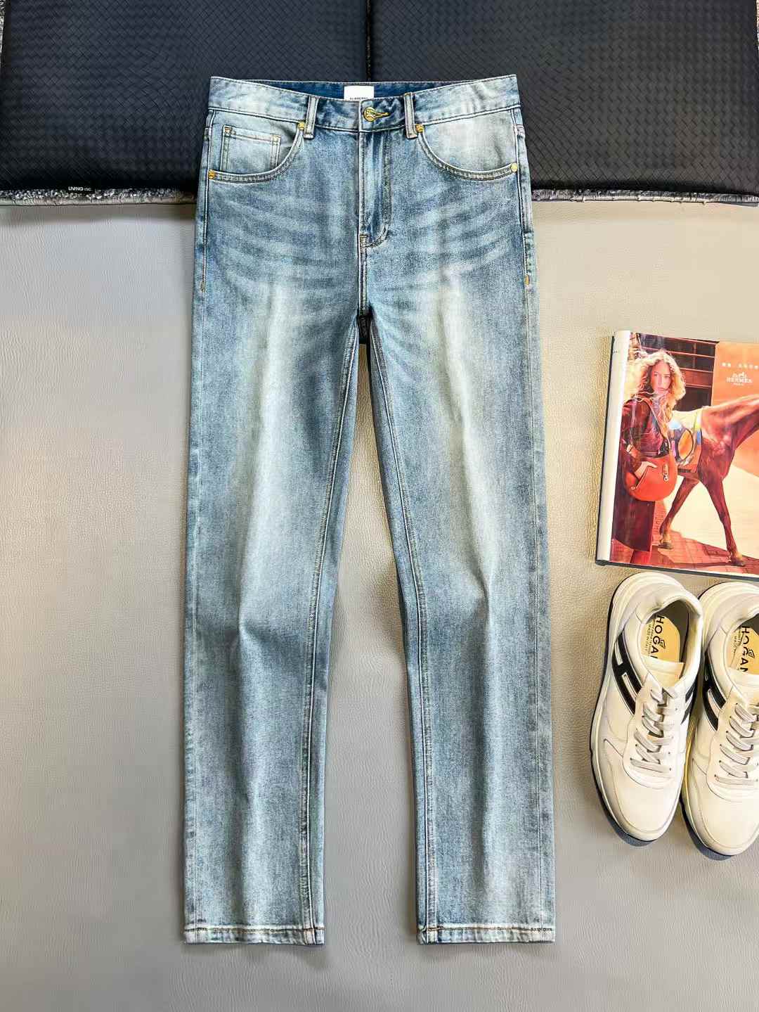 Burberry light blue men's comfort fit jeans