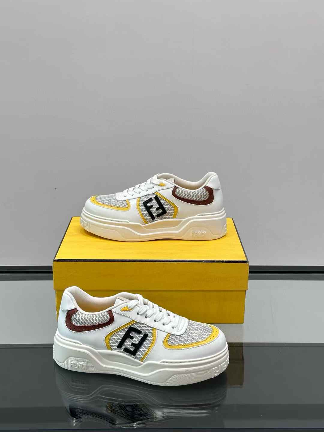 Fendi Flow sneakers in white with the FF motif