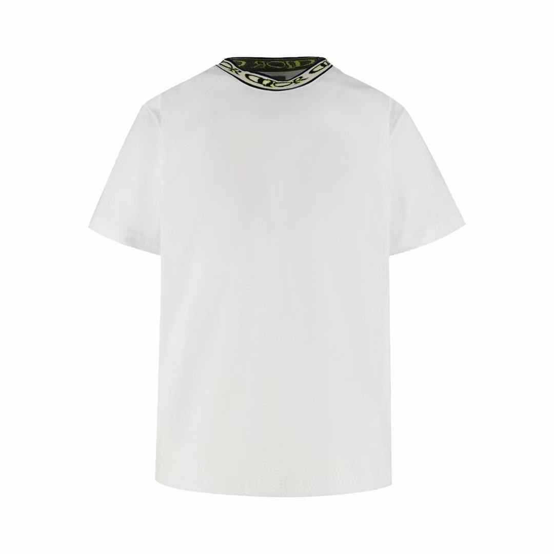 Dior white Formula 1 Tech Collection men's T-shirt with a logo print at the neck White