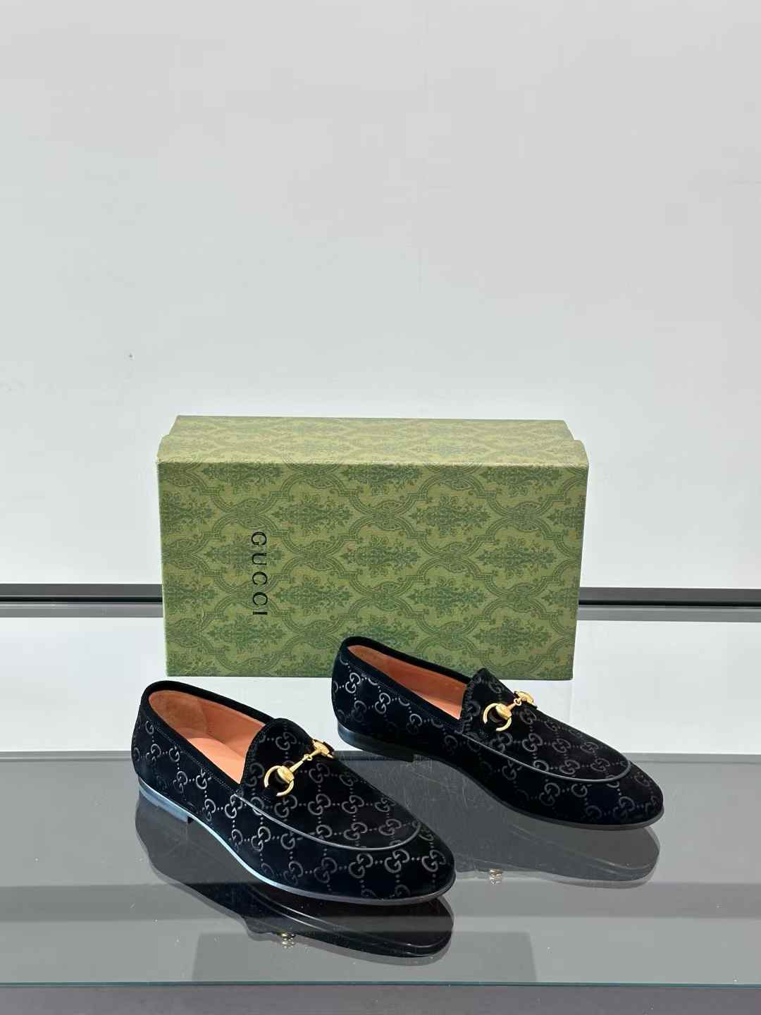 Gucci Jordaan GG Velvet Loafer