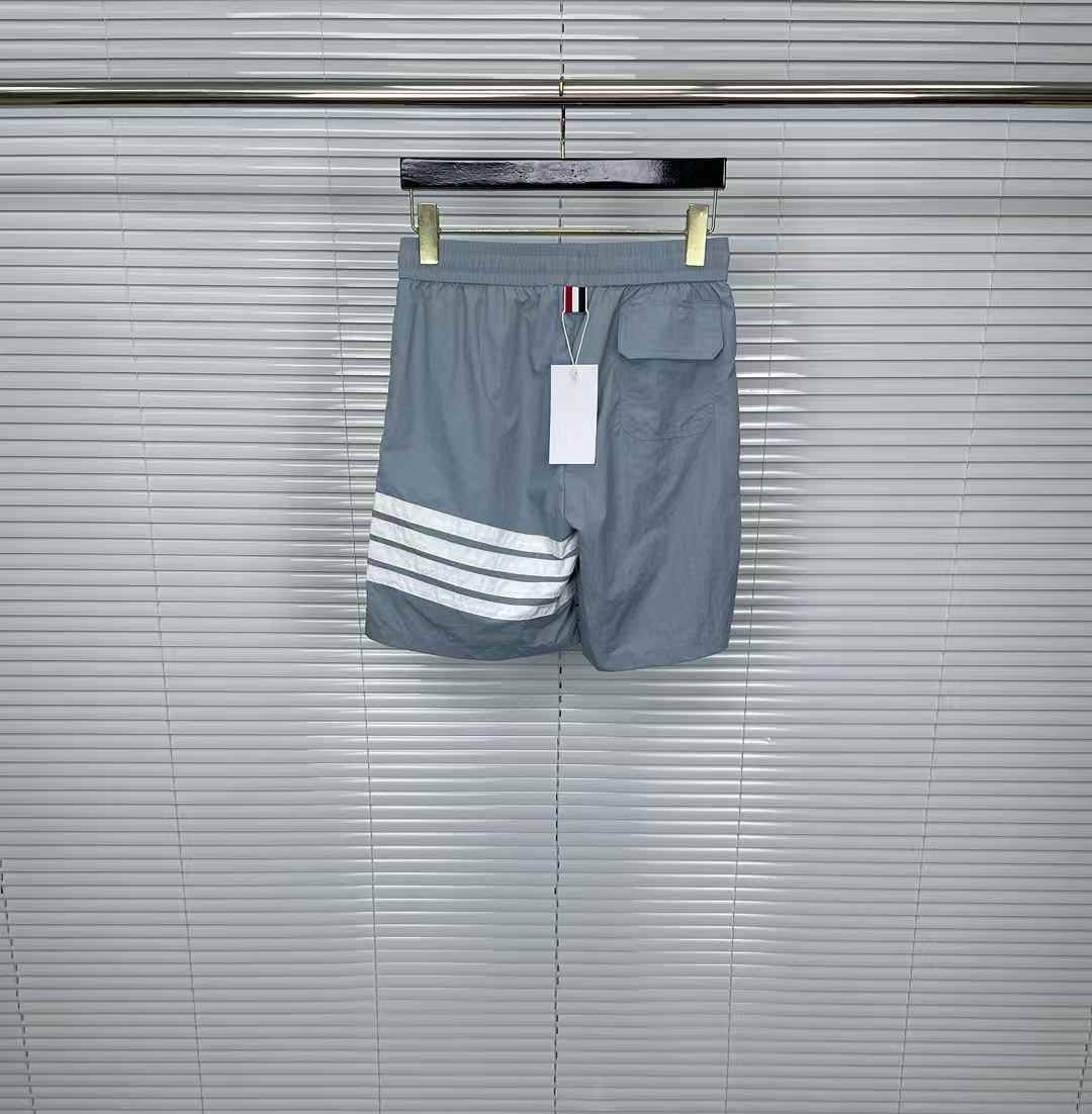 Thom Browne 4-bar swim shorts in grey