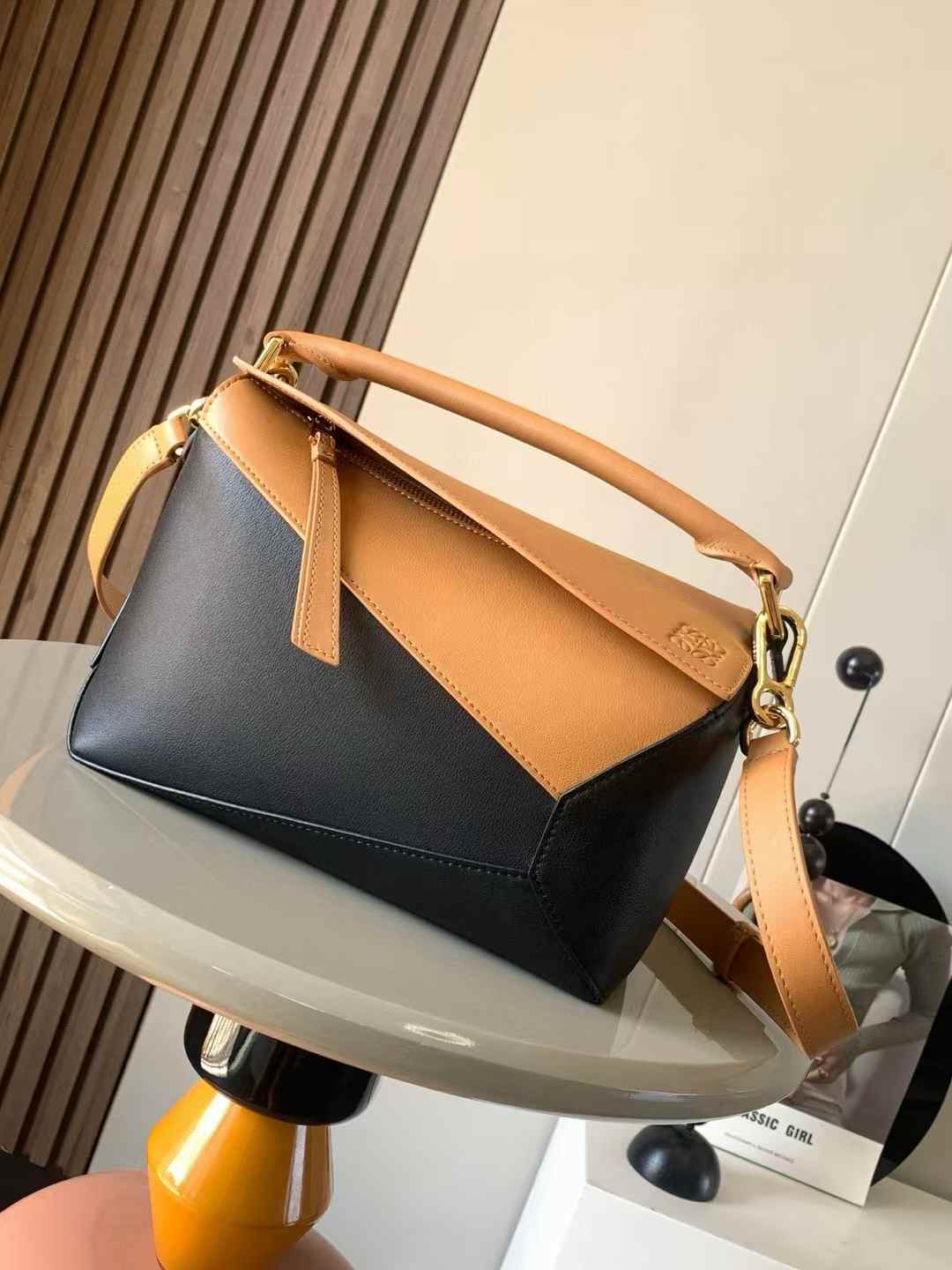 Loewe Puzzle Edge bag in two-tone leather