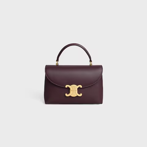 Celine Medium Nino bag in supple calfskin with a Triomphe metallic closure