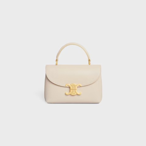 Celine Medium Nino Bag in smooth satinated calfskin leather in the color Rice