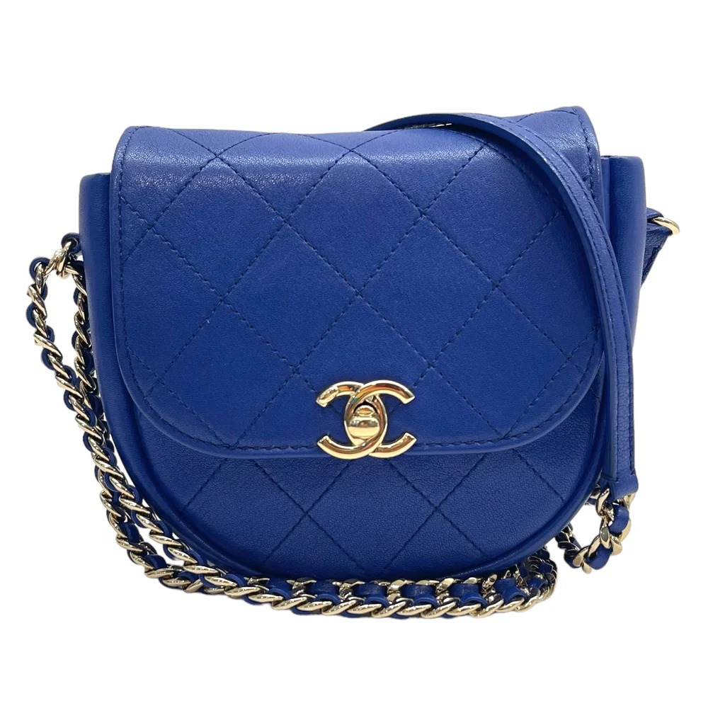 Chanel blue quilted leather Casual Trip Flap Bag