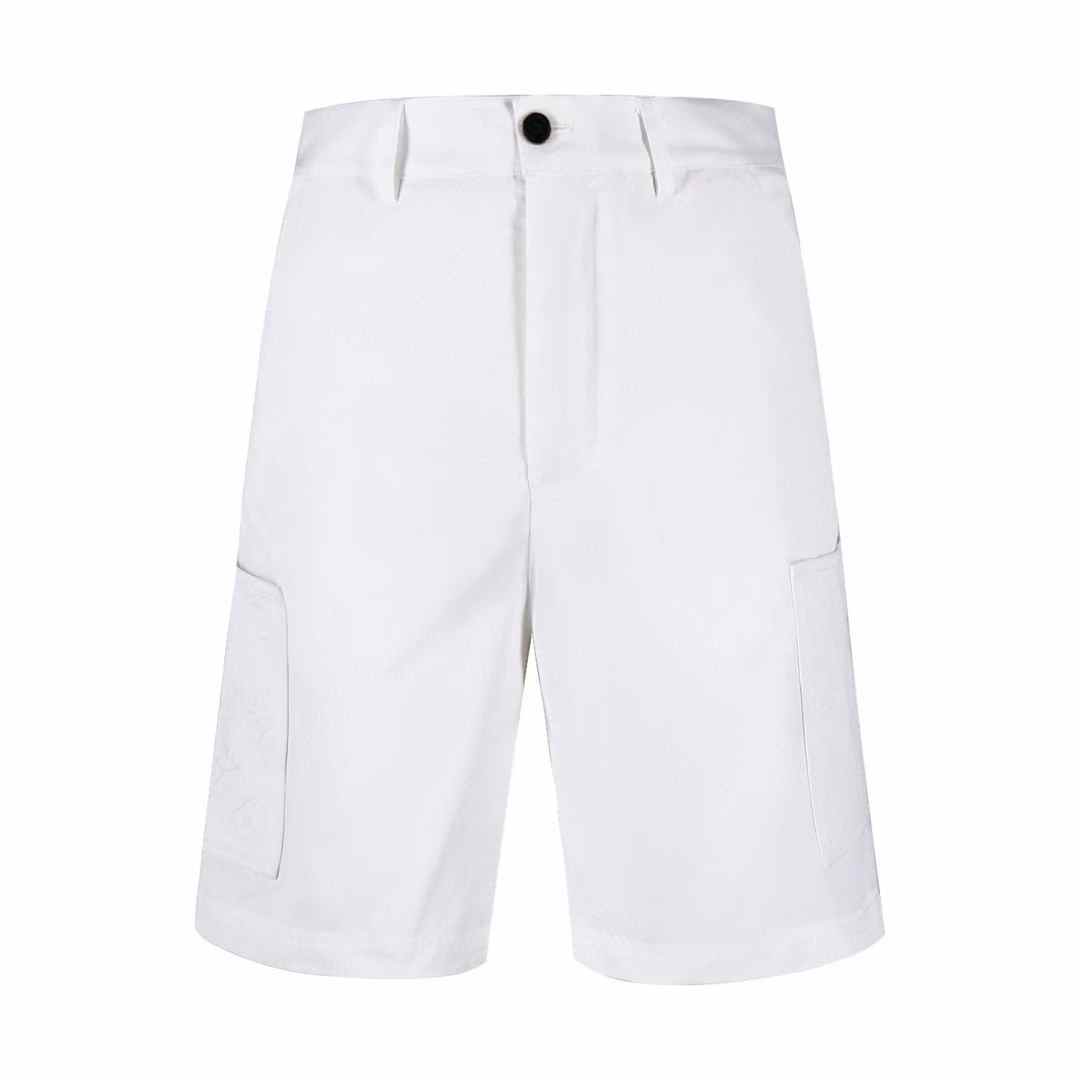 LV white cargo shorts
