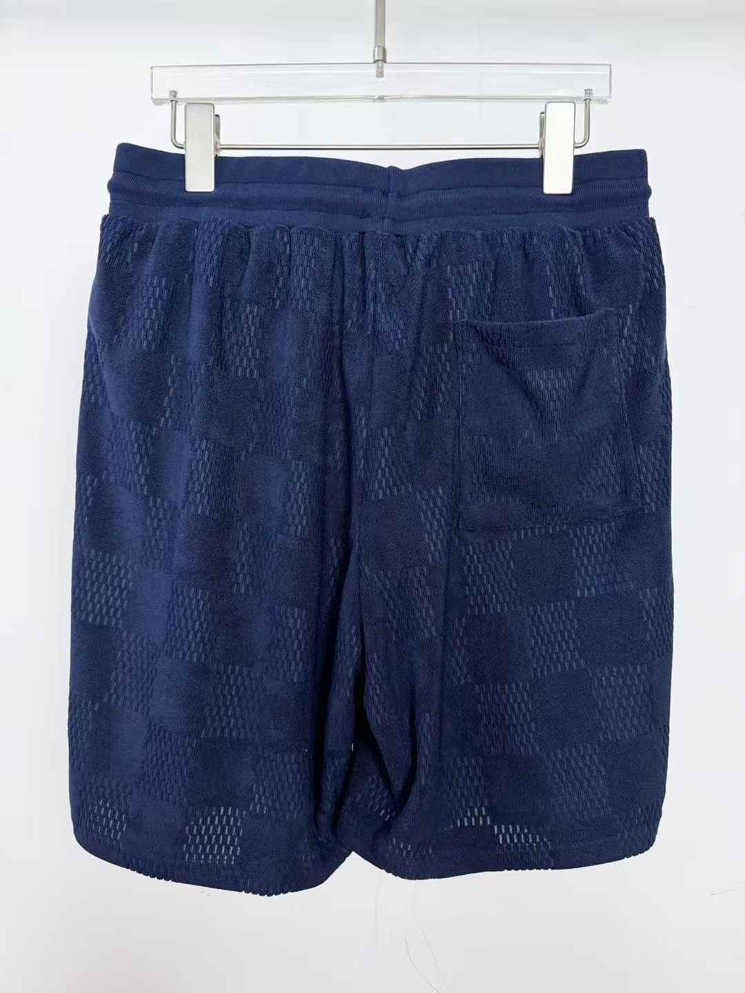 LV Damier French Terry Cotton-Blend Shorts
