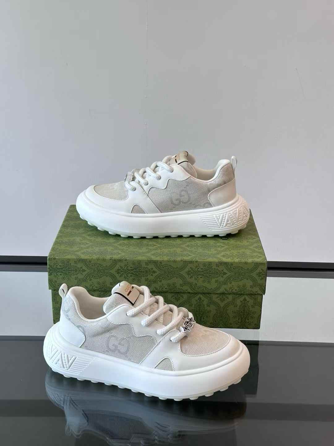 LV Time Out sneaker in white calf leather with a debossed Monogram pattern