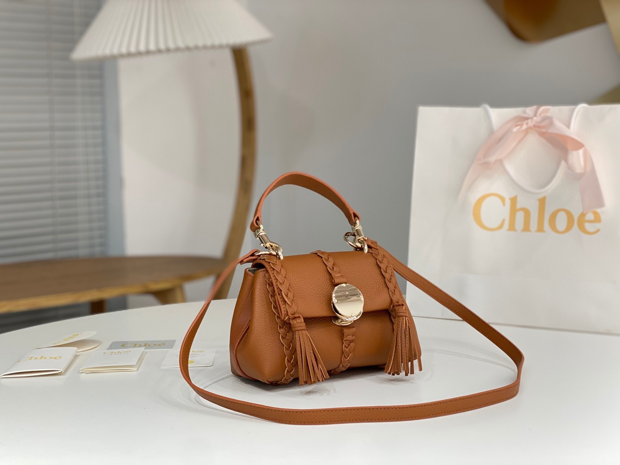 Chloe Penelope mini soft shoulder bag in grained leather
