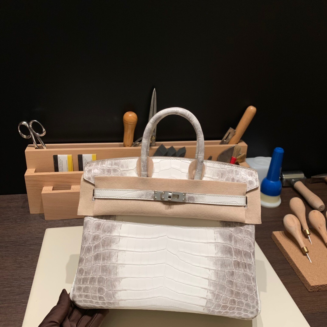 Hermes Himalaya Birkin bag crafted from Niloticus crocodile leather