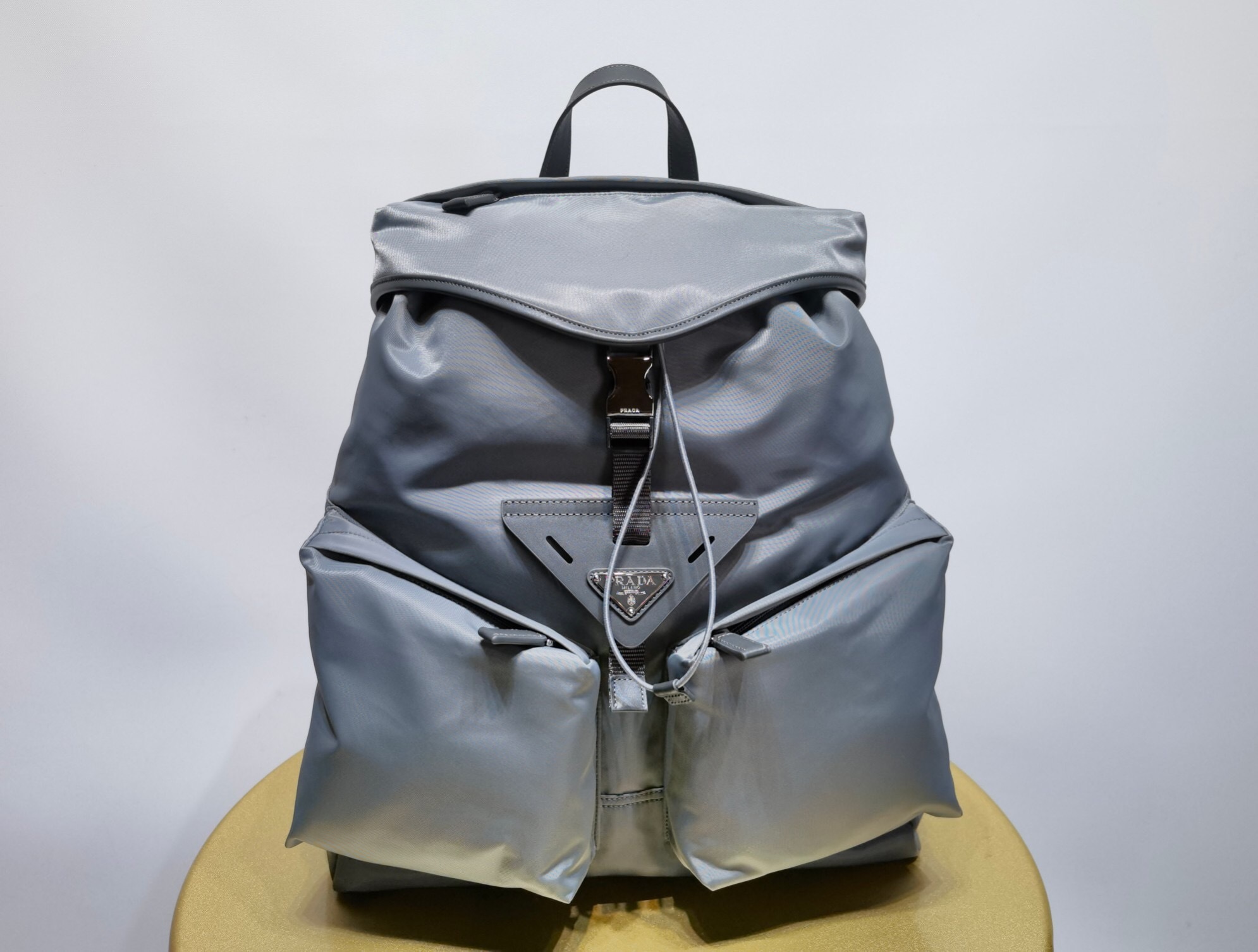 Prada Re-Nylon backpack Iron Gray