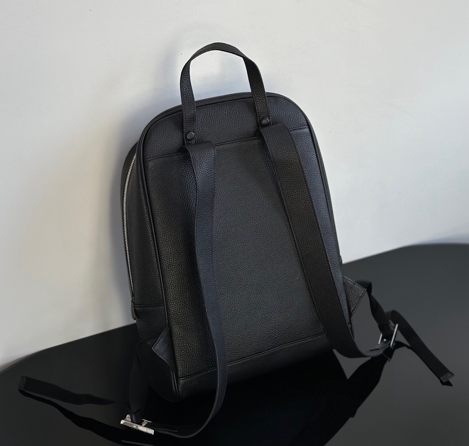 Prada Saffiano leather backpack in black