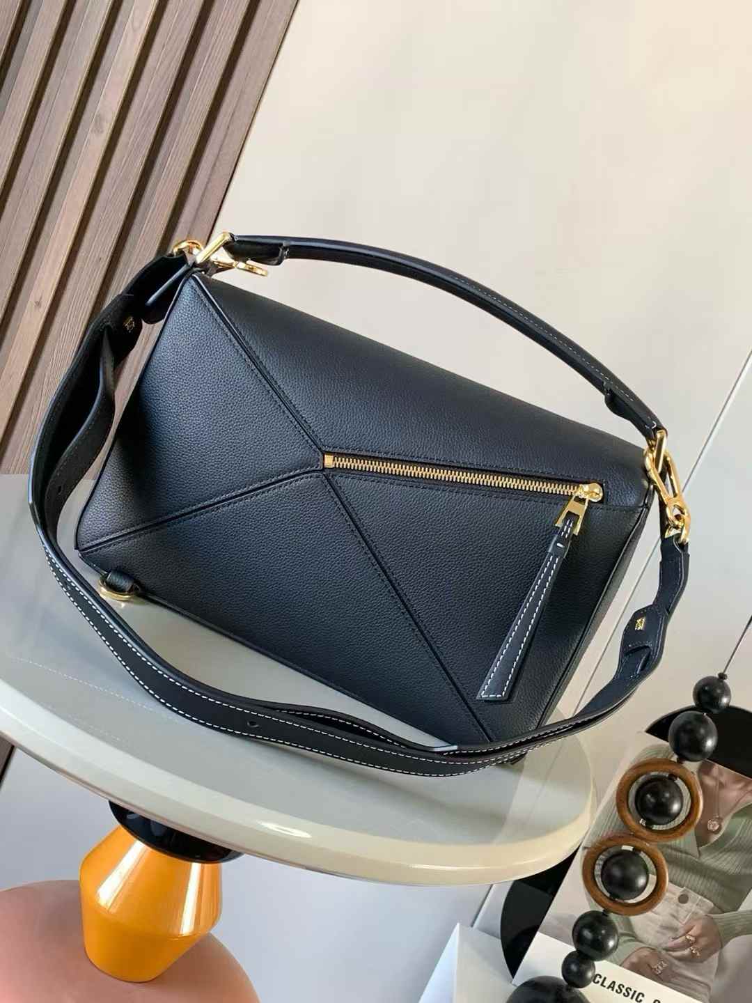 Loewe Puzzle bag in black leather