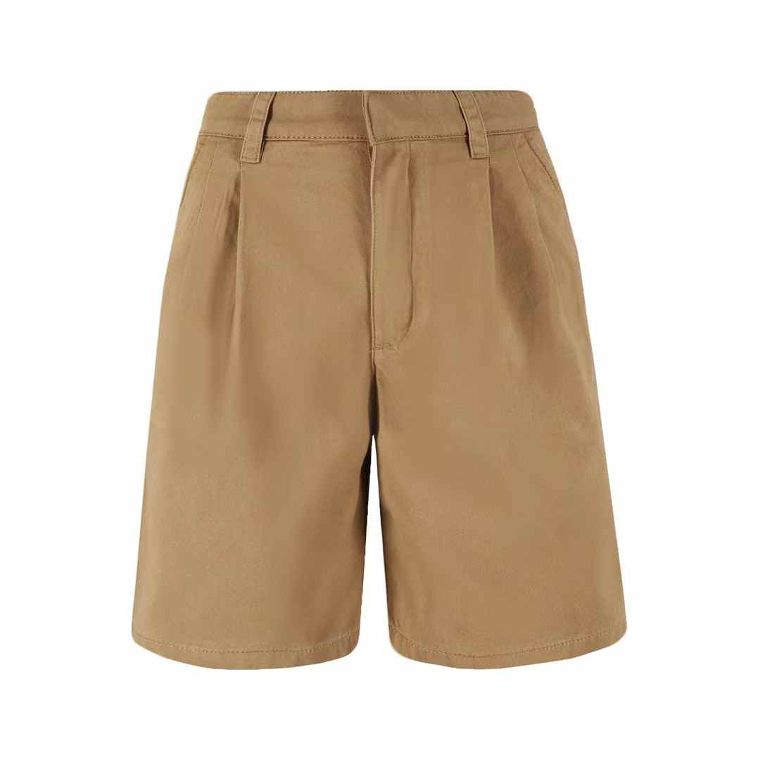Prada shorts in tiger's eye color