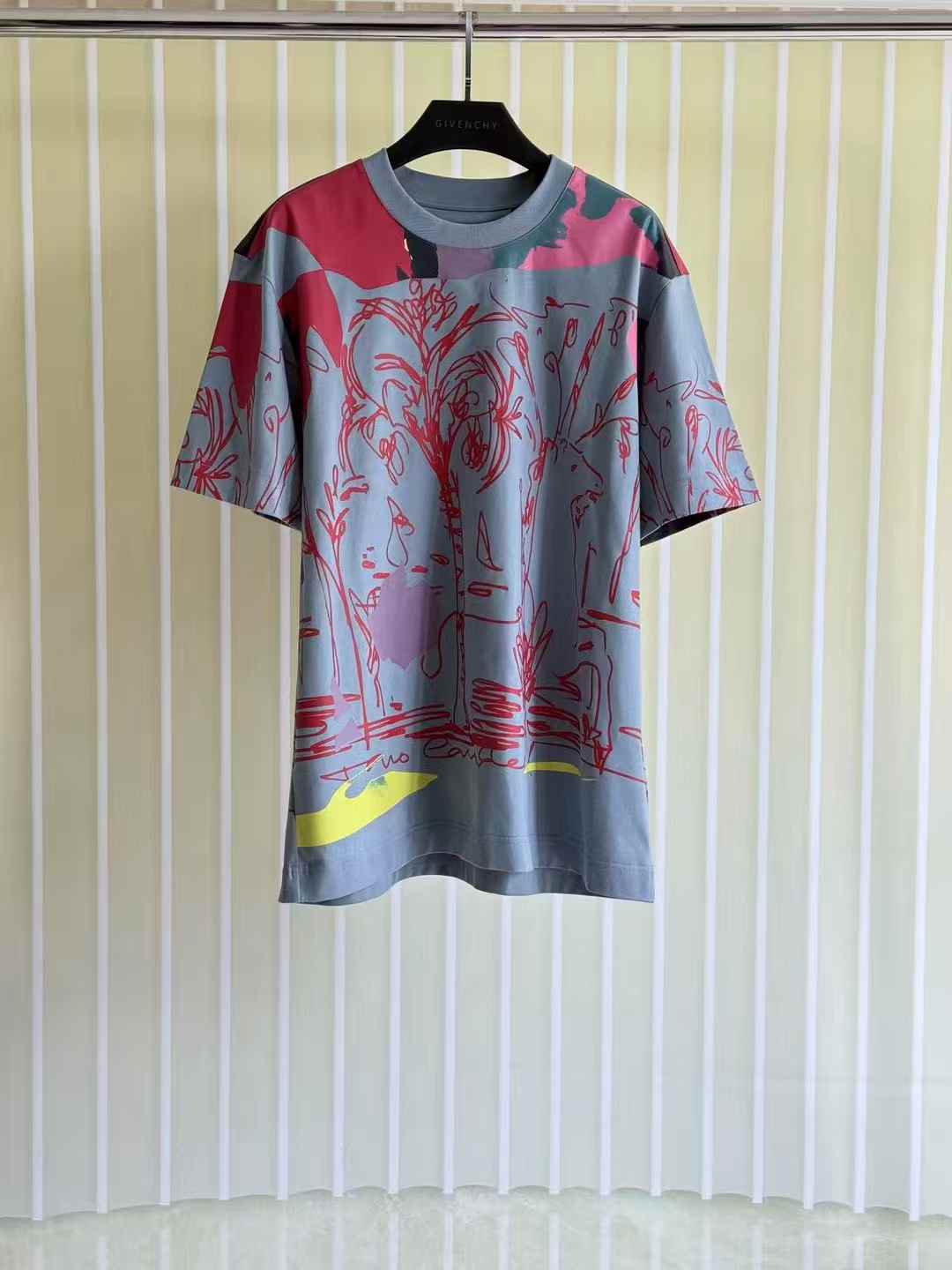 Givenchy x Tomo Campbell printed multicolor cotton t-shirt
