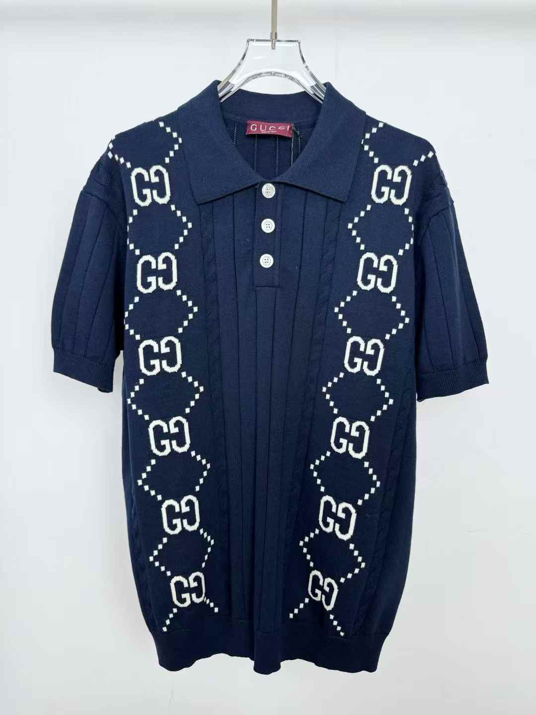 Gucci GG cotton jacquard polo shirt