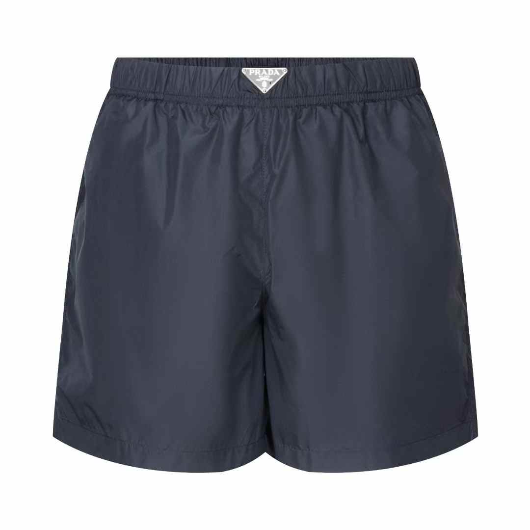 Prada Recycled Nylon Swim Shorts in navy blue