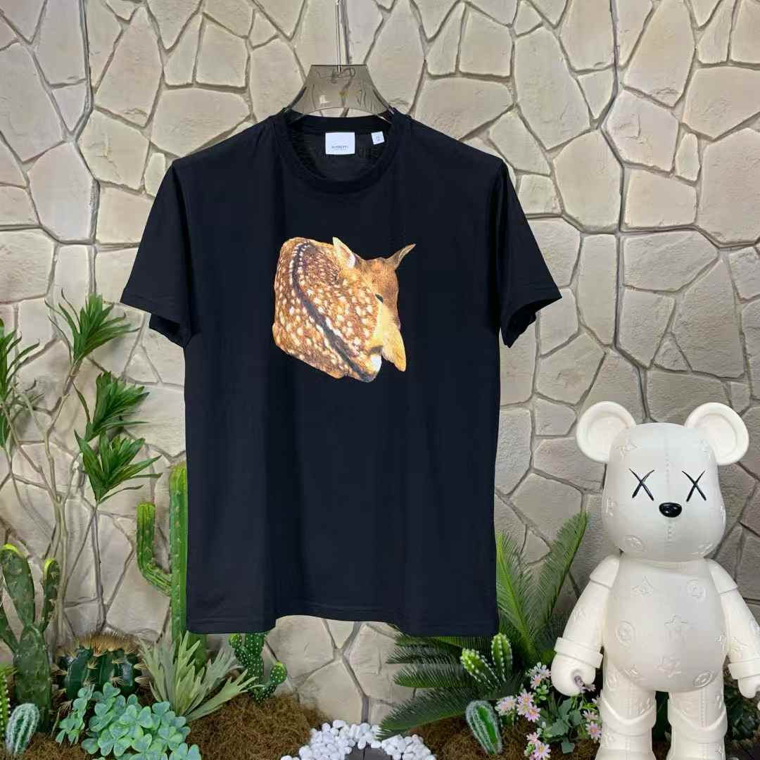 Burberry deer-print cotton T-shirt