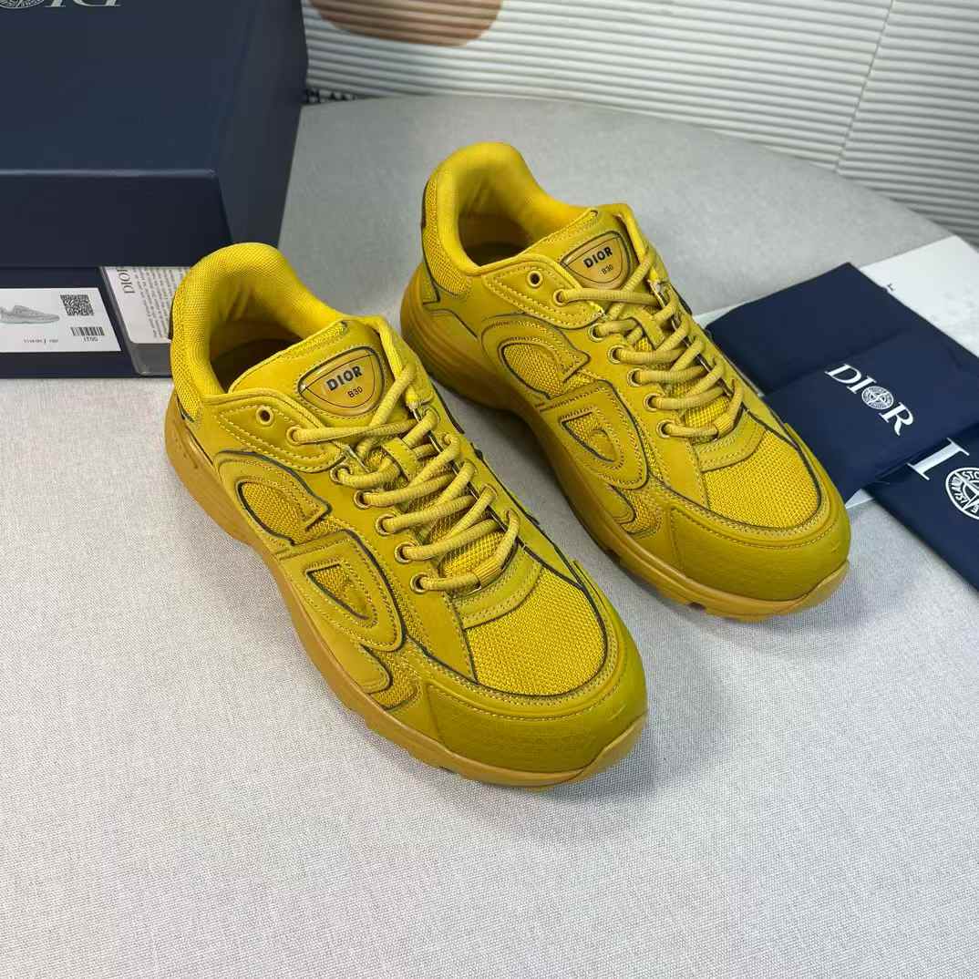 Dior B30 sneakers in a yellow colorway