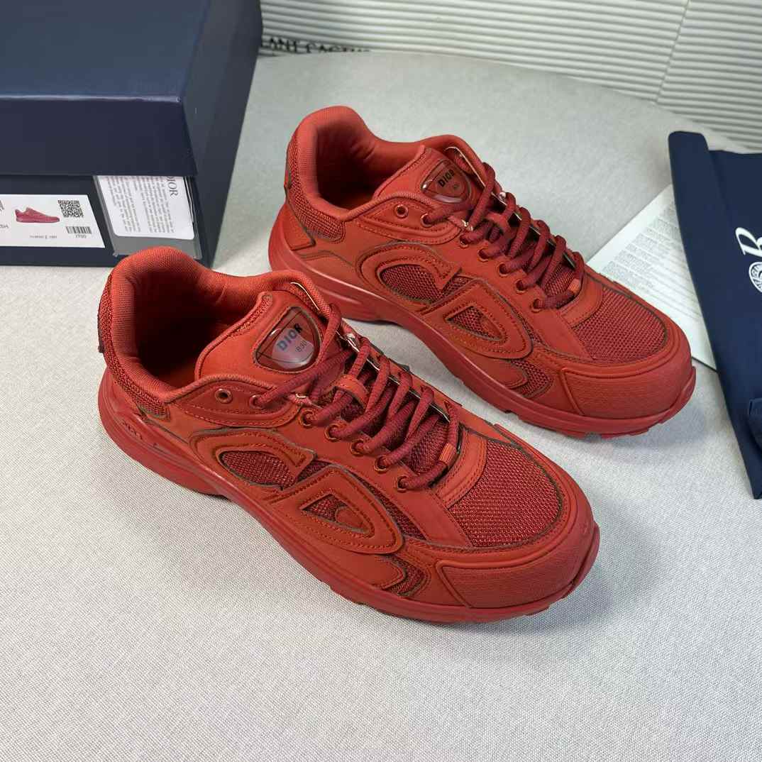 Dior B30 sneakers in a red colorway