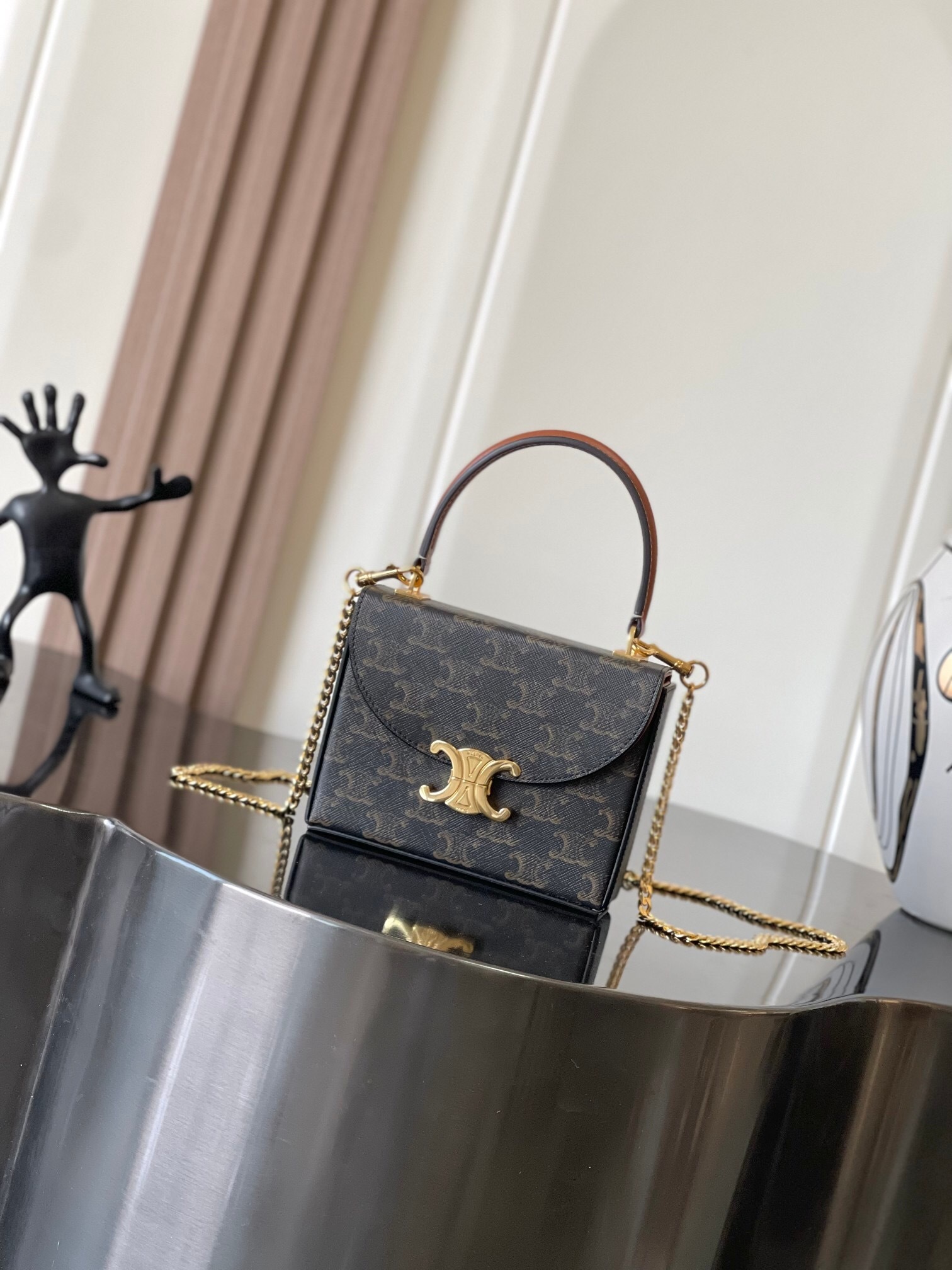 Celine Teen Nino Bag In Triomphe Canvas Women