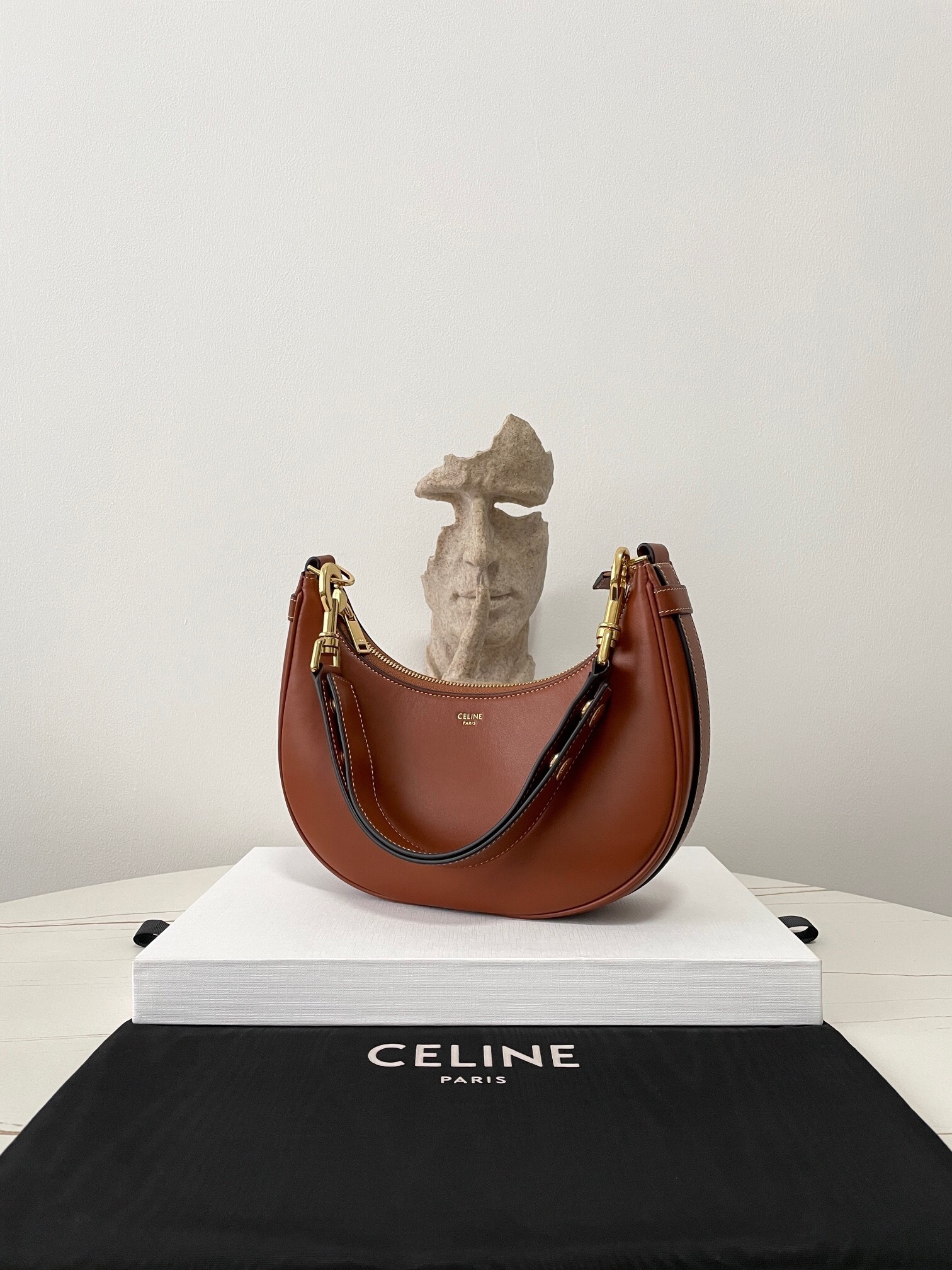 Celine Medium Ava Triomphe Bag in smooth Calfskin