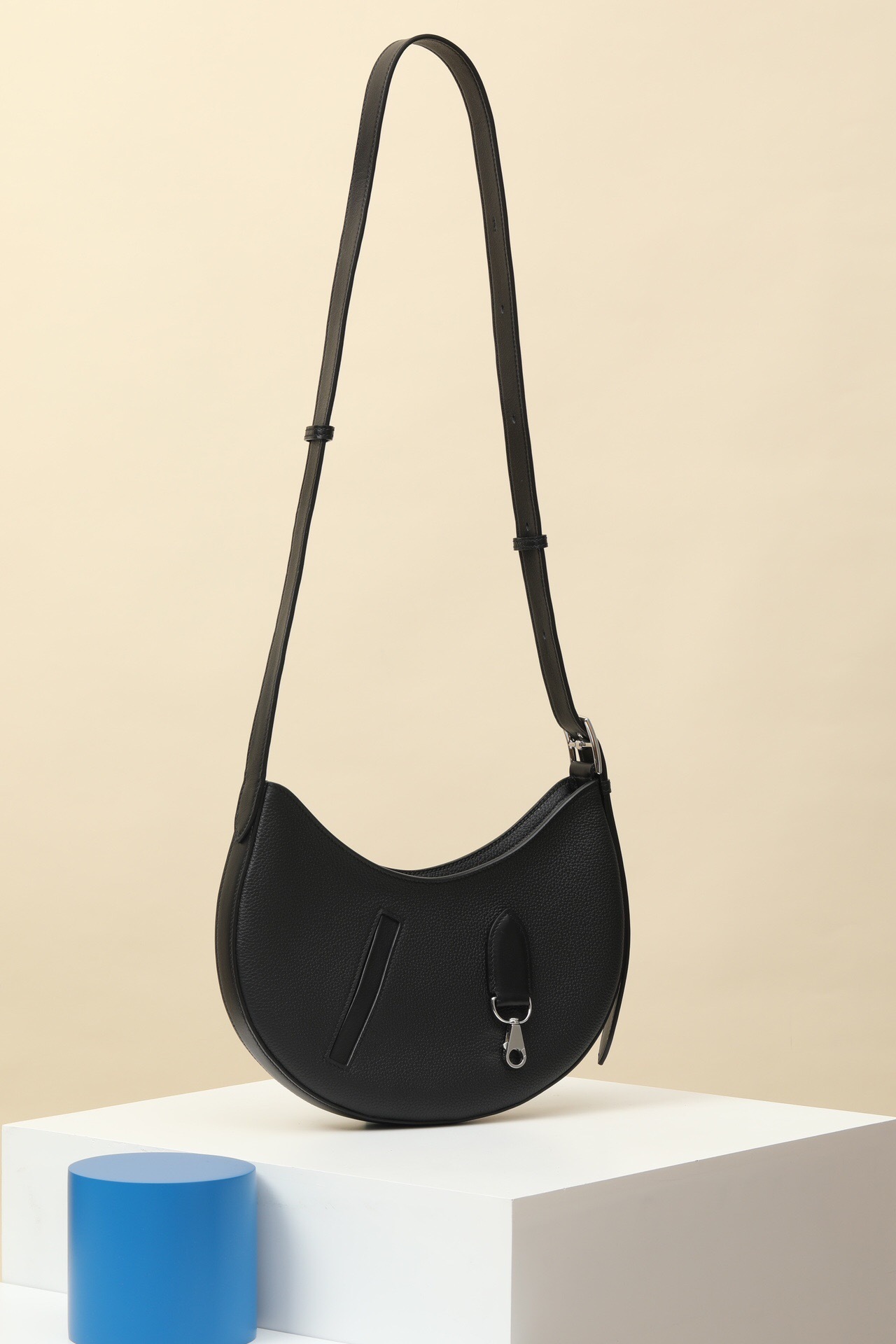 Hermes P'tit Arçon bag in black leather