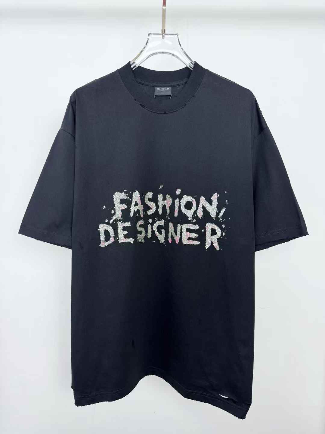 Balenciaga "Fashion Designer" oversized t-shirt in faded black cotton