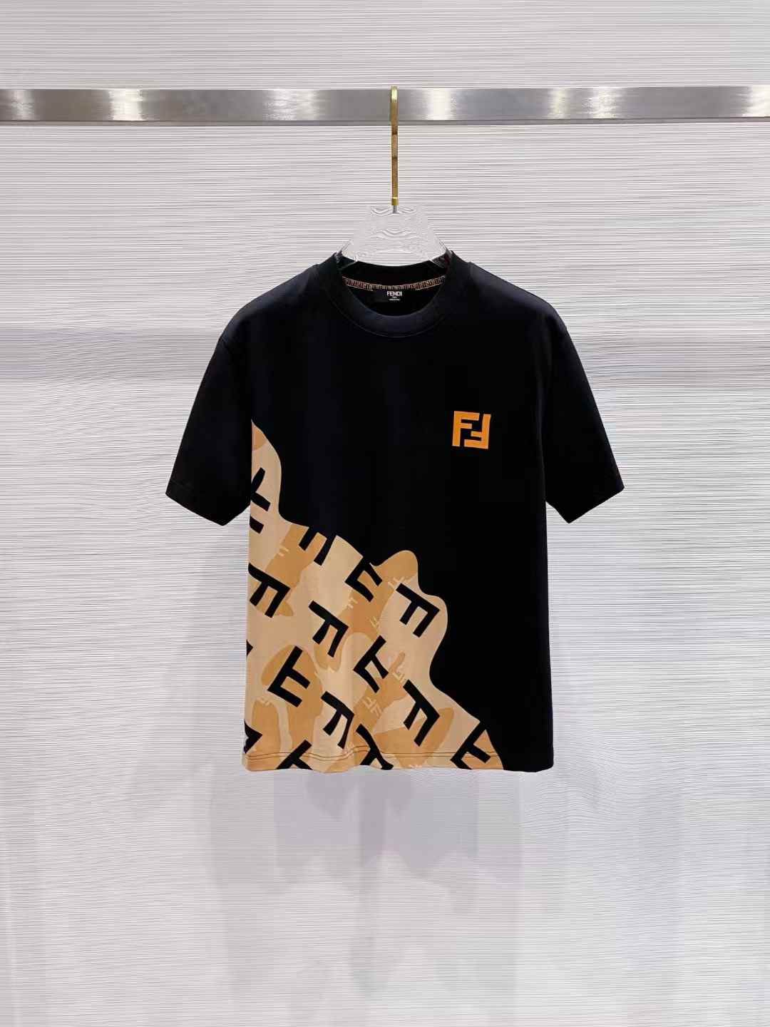 Fendi monogram-print crew-neck T-shirt