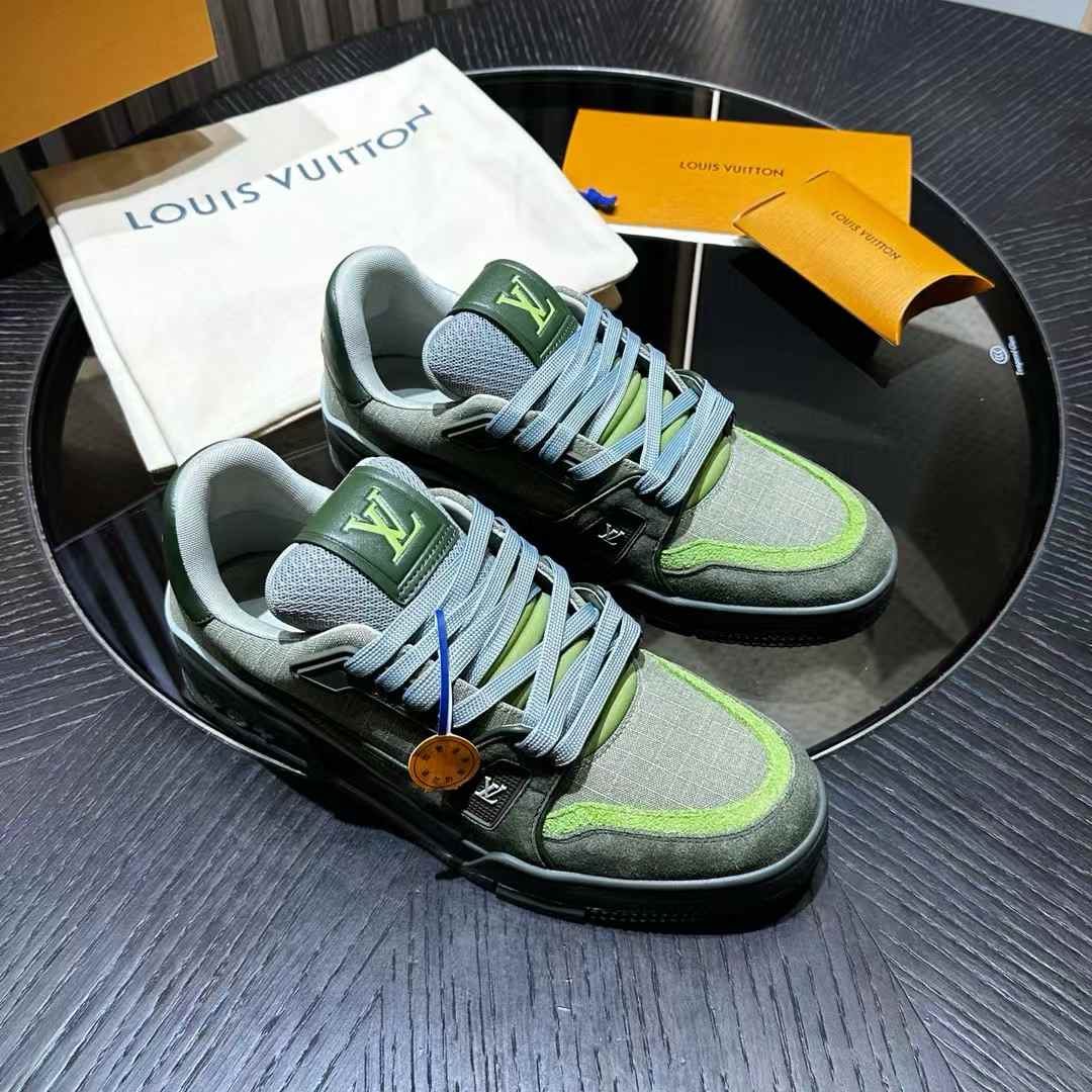 LV Trainer '54' Green Grey sneakers