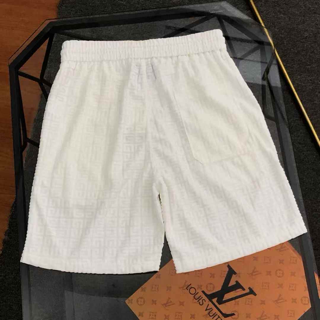 Fendi FF-motif terry bermuda shorts in white cotton