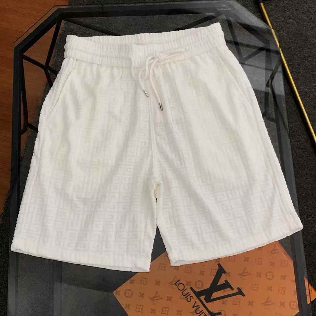 Fendi FF-motif terry bermuda shorts in white cotton