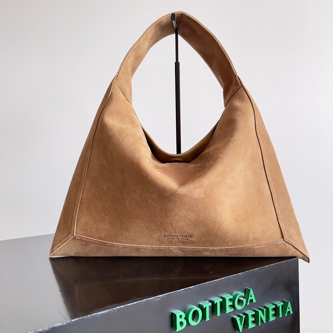 Bottega Veneta brown suede hobo bag