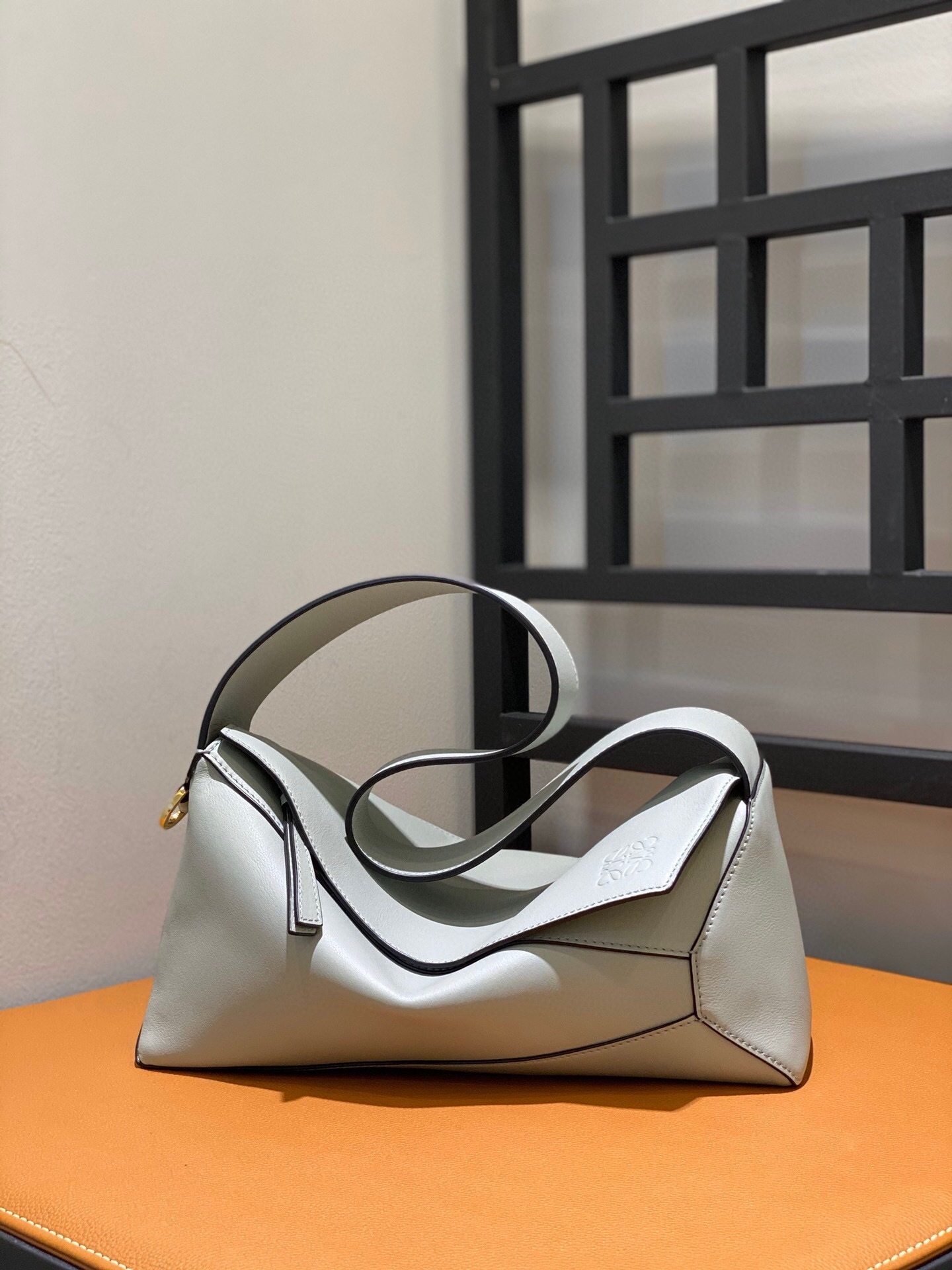 Loewe Puzzle Hobo Bag in soft white nappa calfskin