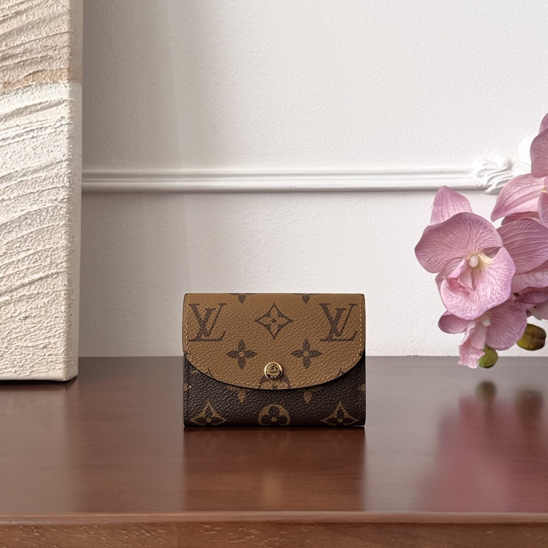 LV Rosalie Coin Purse in Monogram and Monogram Reverse canvas