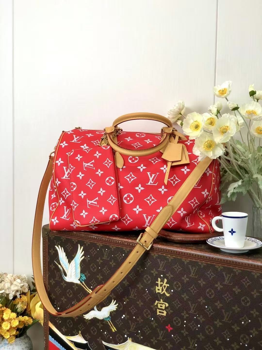 LV M24420 Speedy P9 Bandoulière 40cm rouge