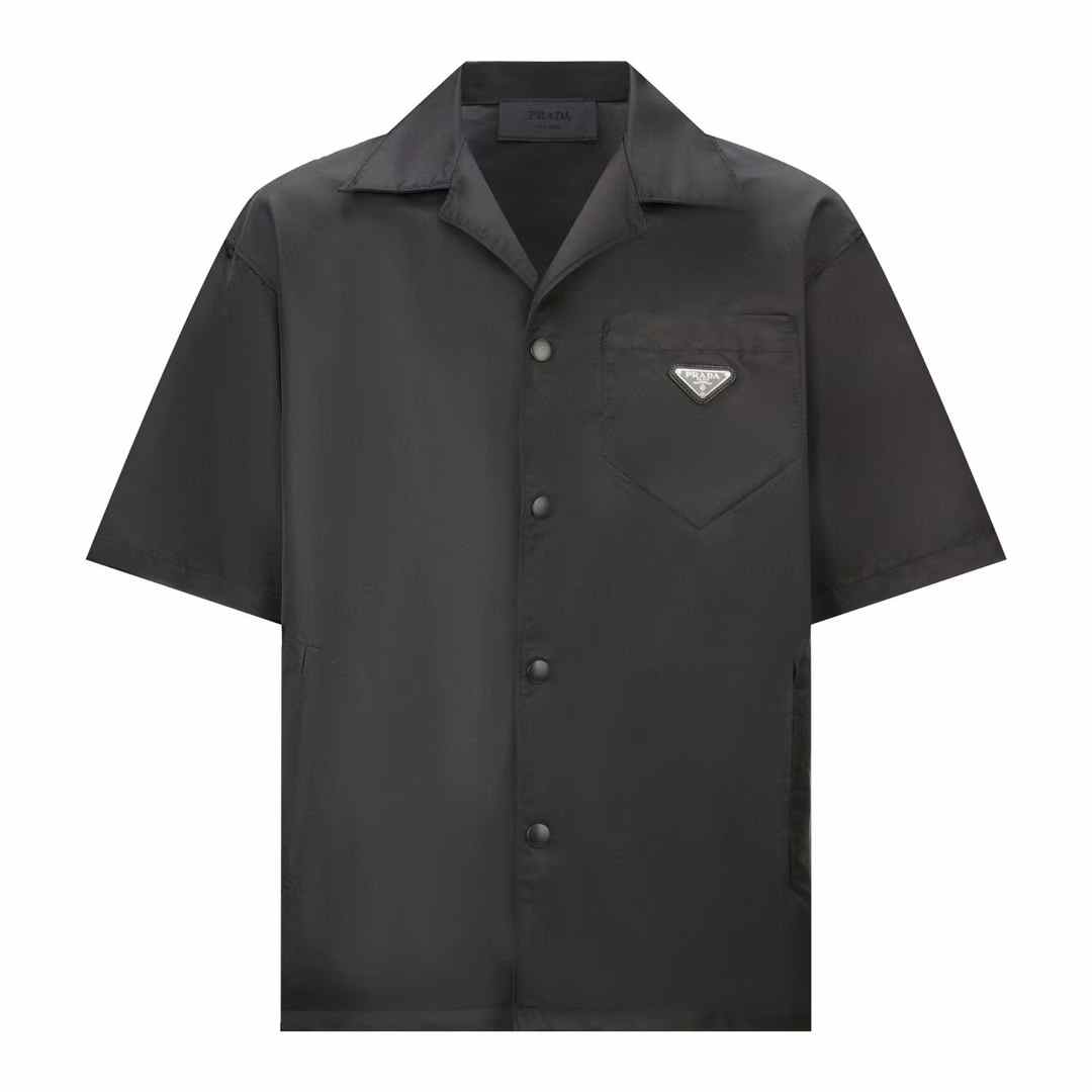 Prada black Re-Nylon short-sleeved shirt