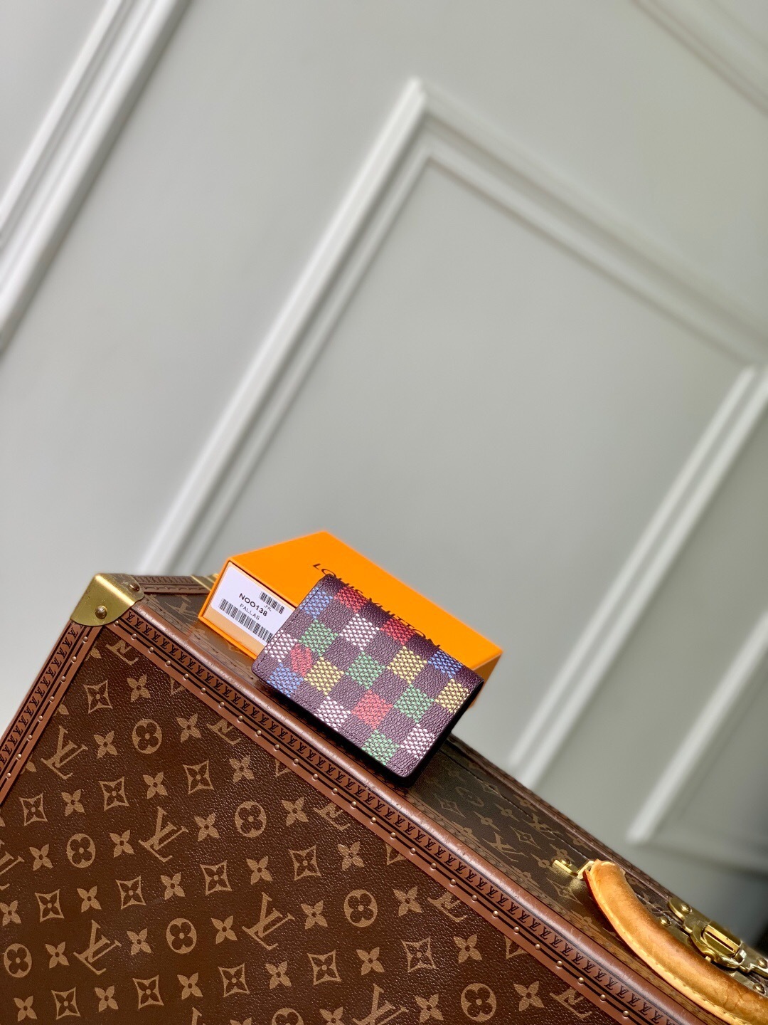 LV Portefeuille Brazza long wallet in a multicolor Monogram canvas design