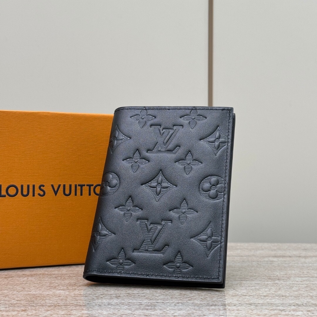 LV Brazza Wallet in Monogram Shadow Black