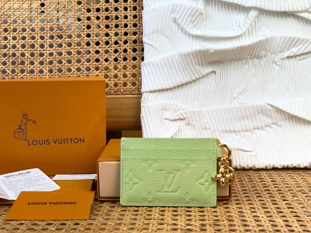 LV Charms Card Holder in Monogram Empreinte leather