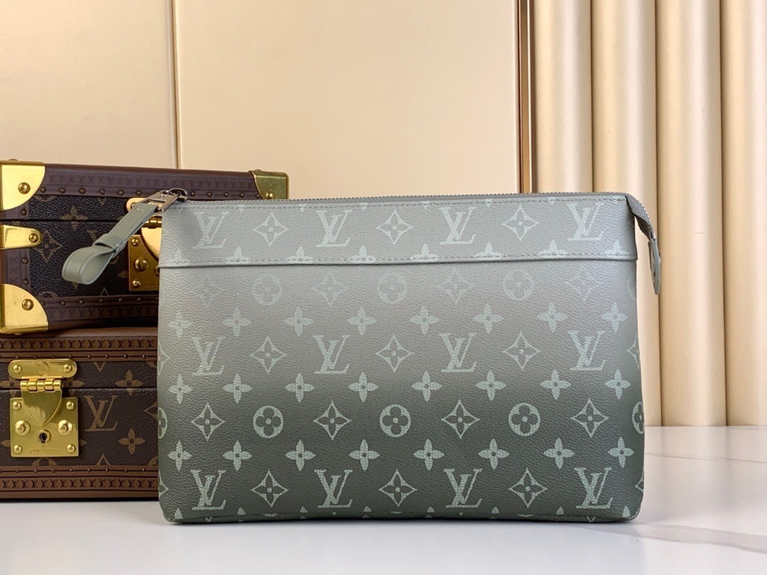 LV Pochette Voyage Souple in Monogram Eclipse Gradient coated canvas