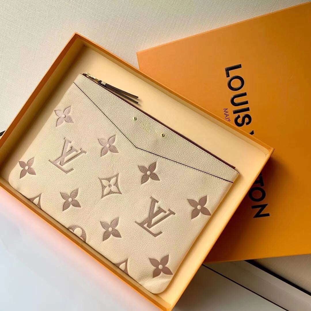 LV Daily Pouch in Monogram Empreinte leather